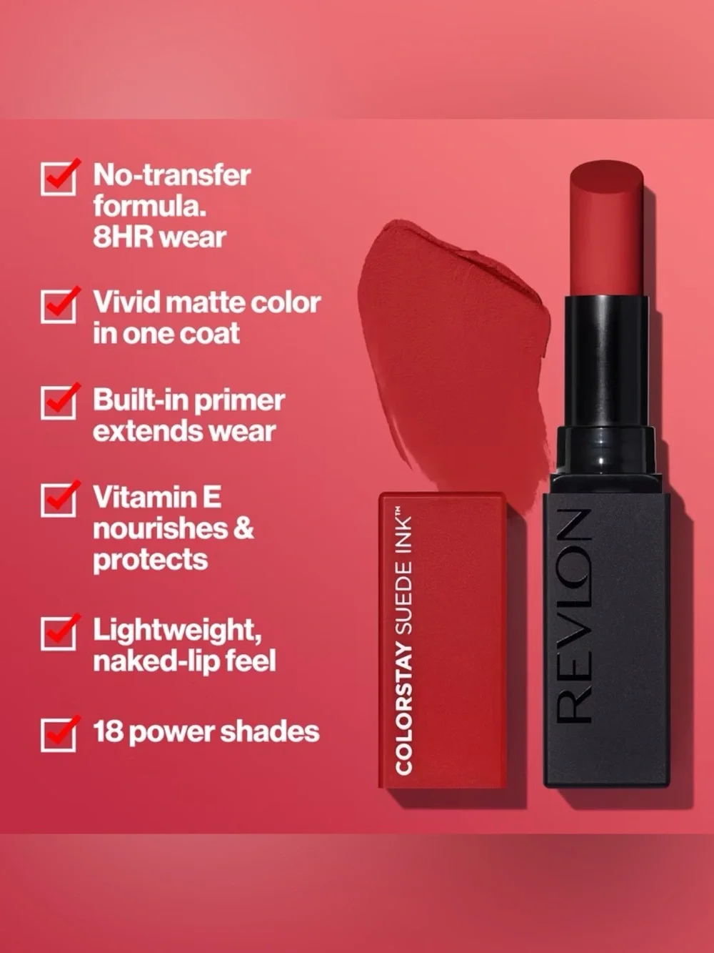 Revlon ColorStay Suede Ink Lipstick - Lip Boom, NEW